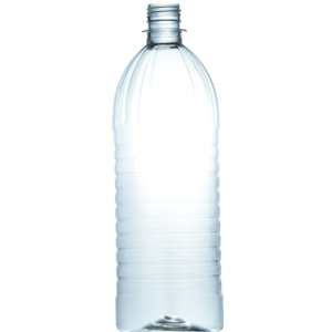 PE016 - BOTELLA CON ESTRÍAS PET 950 ML CUELLO 28-410